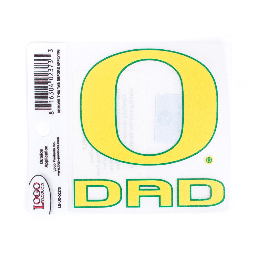 Classic Oregon O, Logo Brand, Yellow, Decal - Outside Application, Home & Auto, 4", Vinyl, Dad, 975897